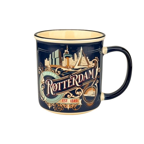 Mug - Rotterdam 'Monuments' - Blue