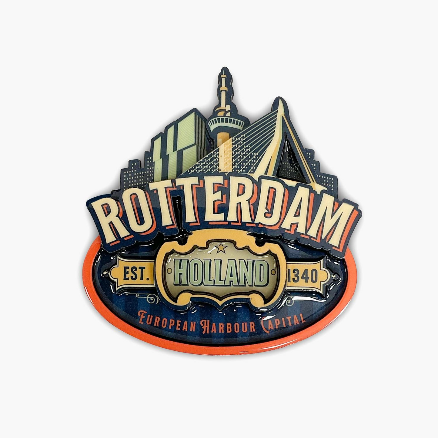 Refrigerator Magnet - 'Rotterdam' #206